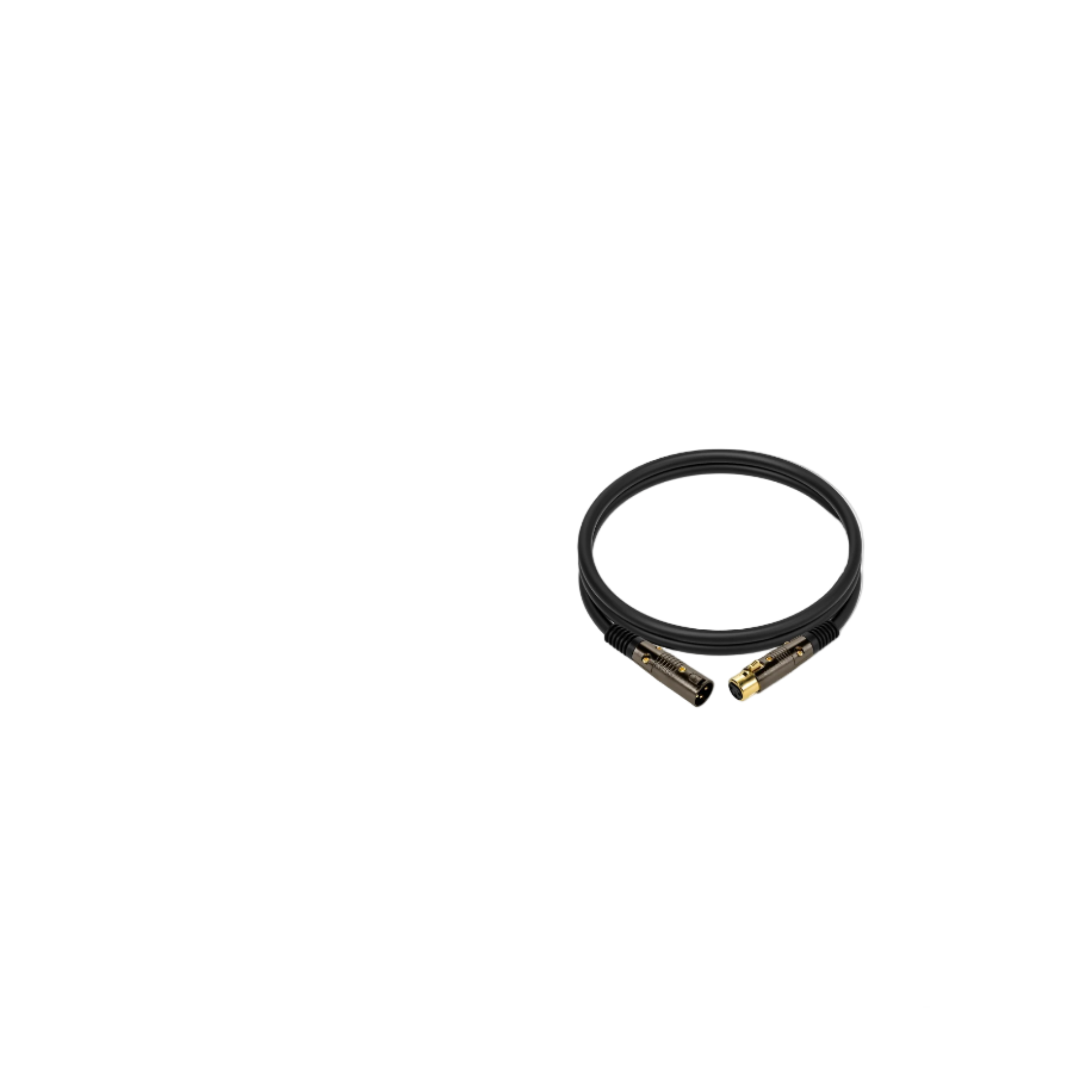 Monoprice 3-Feet Premier Series XLR Male to XLR Female 16AWG Cable(Gold)