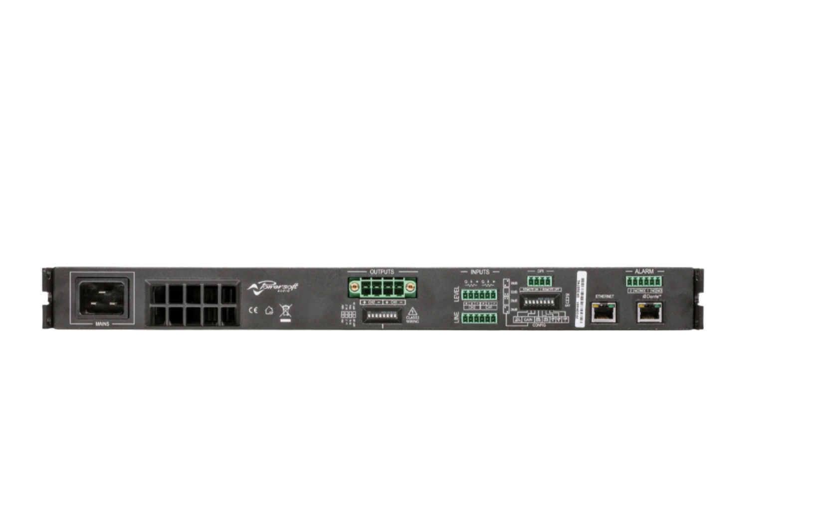 Powersoft Duecanali 6404 DSP+D 2-channel Flexible Amplifier