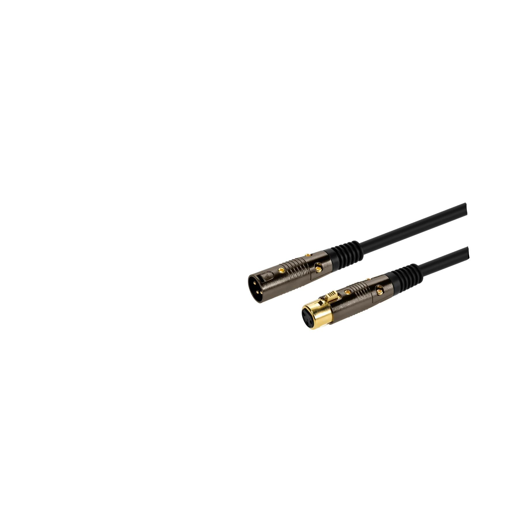 Monoprice 3-Feet Premier Series XLR Male to XLR Female 16AWG Cable(Gold)