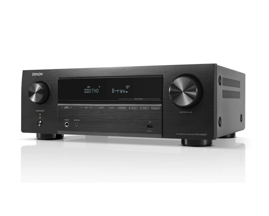 Denon AVR-X580BT 5.2 Channel 8K & 3D Audio Experience AV Receiver Denon AVR-X580BT 5.2 Channel 8K & 3D Audio Experience AV Receiver