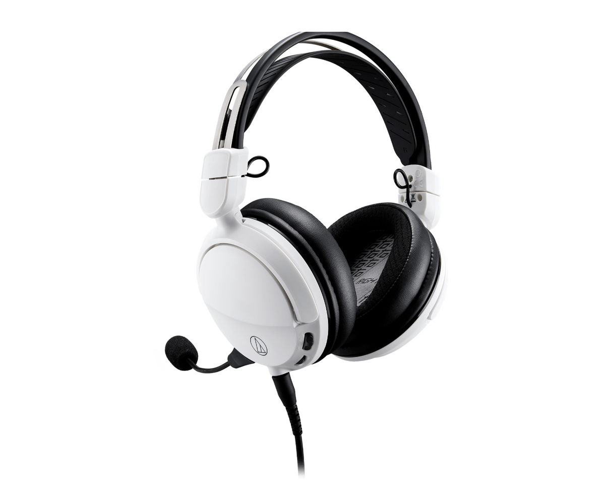 Audio-Technica Wired High-Fidelity Closed-Back White ATH-GL3 Gaming Headset