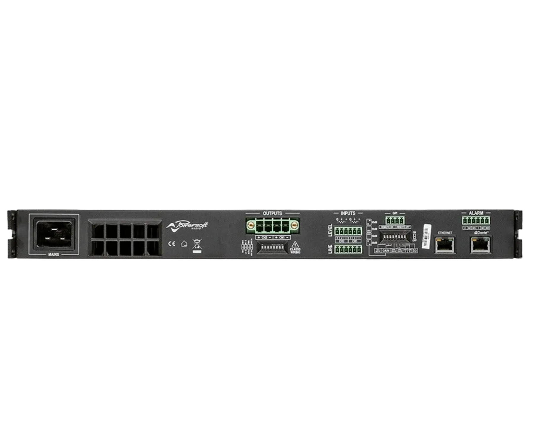 Powersoft Duecanali 804 DSP+D 800W/2-channel Flexible Amplifier with DSP and Dante™