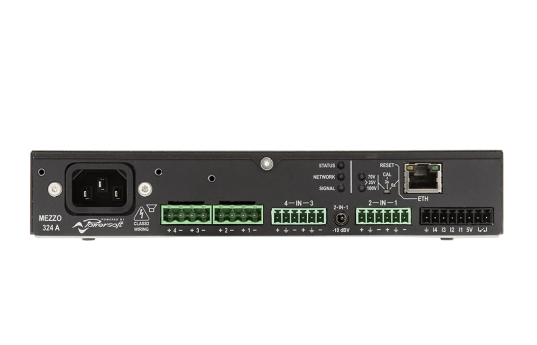 Powersoft Mezzo 324 A 320W/4 Channel Compact Amplifier with DSP