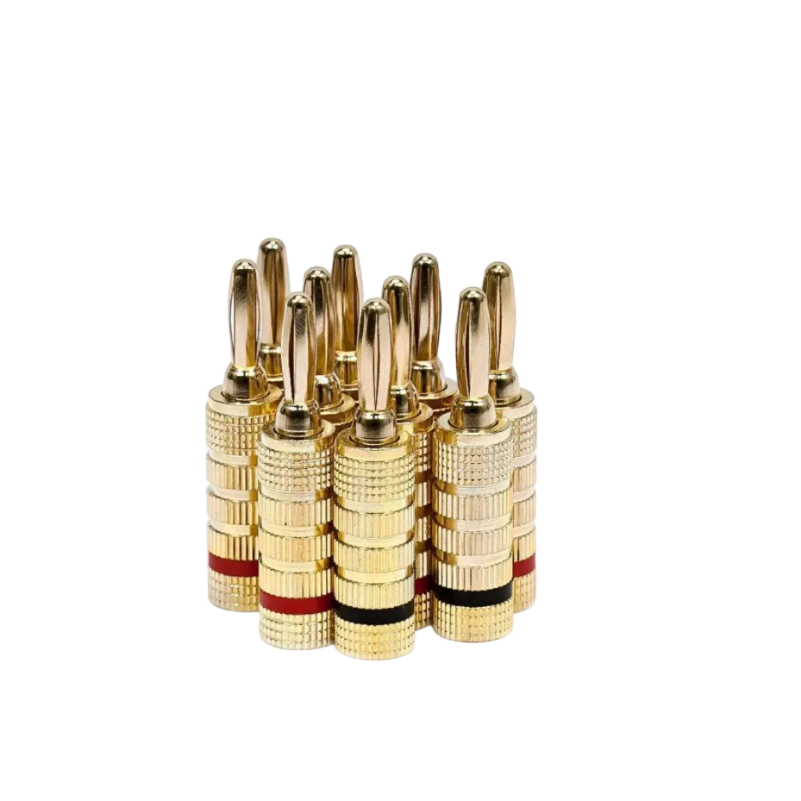 Monoprice High-Quality Gold-Plated Banana Plugs for Speaker Wire