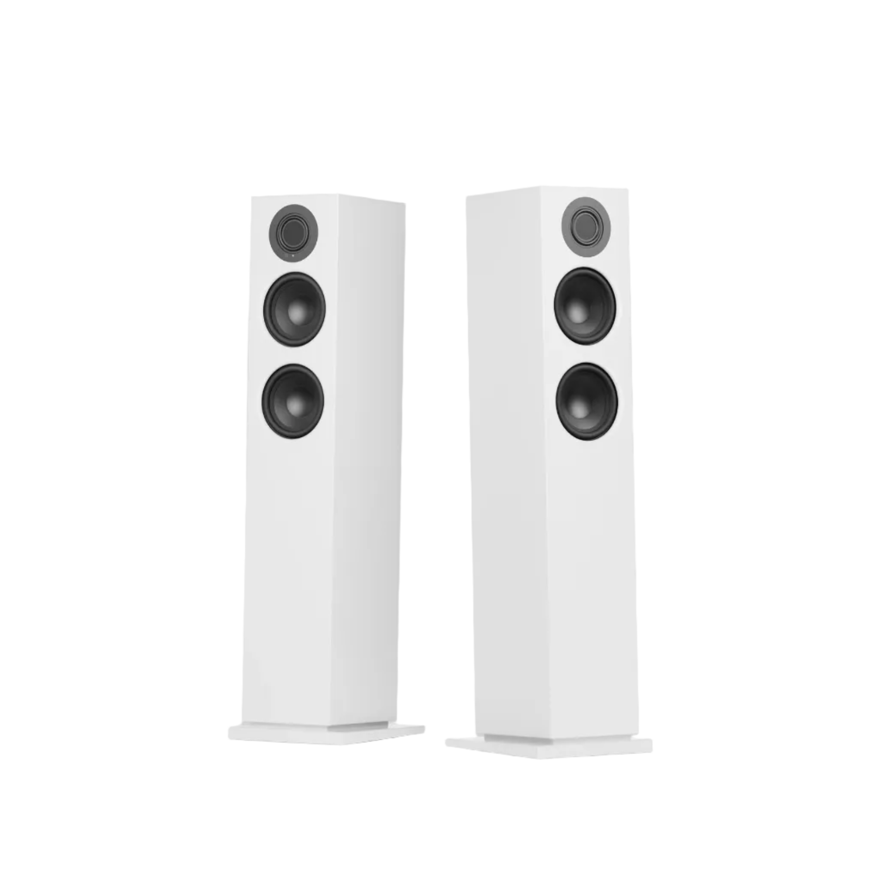 Audio Pro A48 Powered Floor Standing Speakers (White)