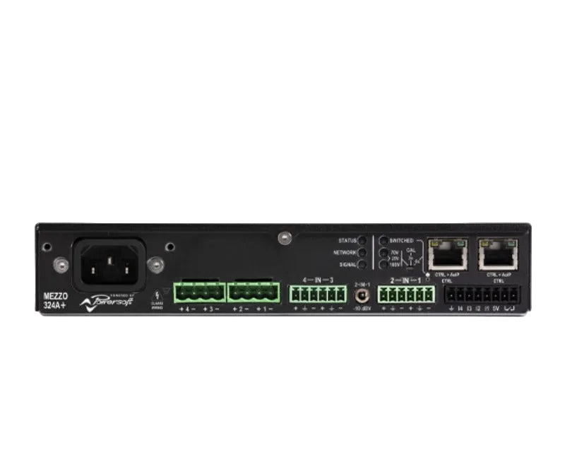 Powersoft Mezzo 324 A+ 320W/4 Channel Compact Amplifier with DSP and AES67