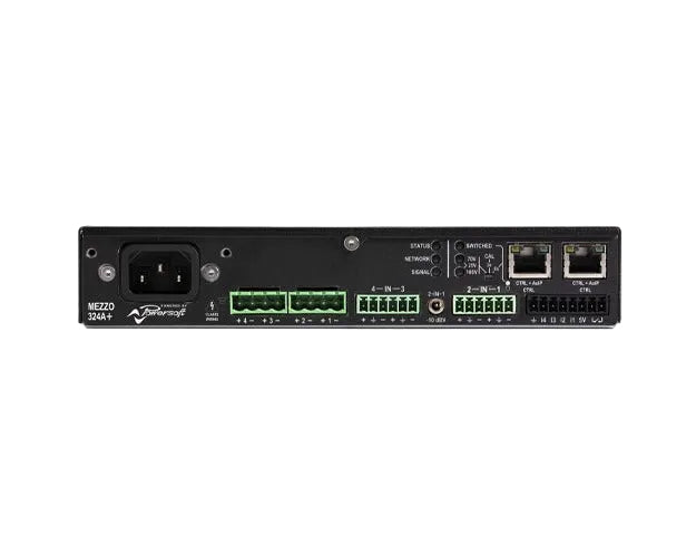 Powersoft Mezzo 324 AD 320W/4 Channel Compact Amplifier with DSP and Dante