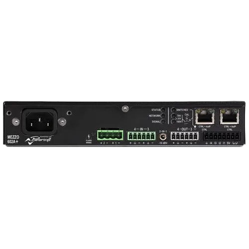 Powersoft Mezzo 602 A+ 600W/2 Channel Compact Amplifier with DSP and AES67