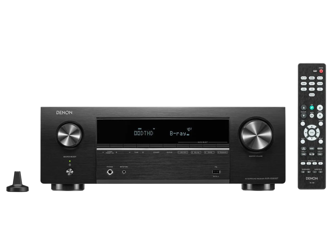 Denon AVR-X580BT 5.2 Channel 8K & 3D Audio Experience AV Receiver